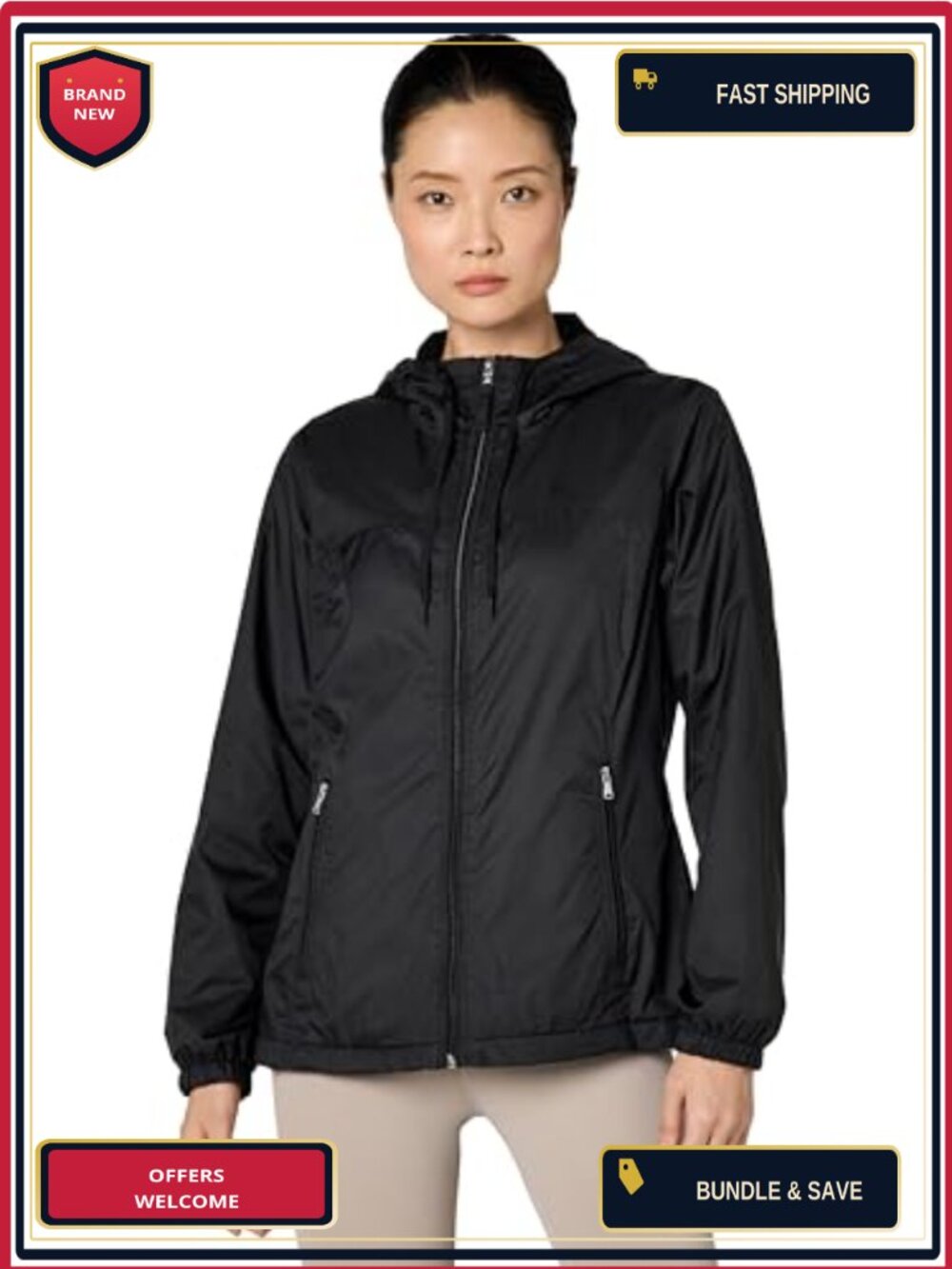 Calvin Klein Quilted Barn Jacket Nylon Windbreaker